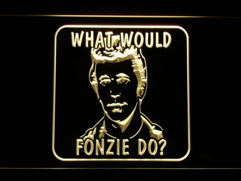 Happy Days What Would Fonzie Do LED Neon Sign